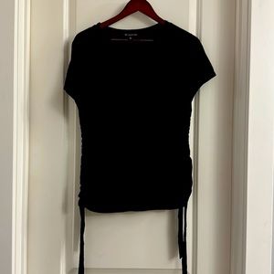 I.N.C. XL Black shirt with ties on each side.